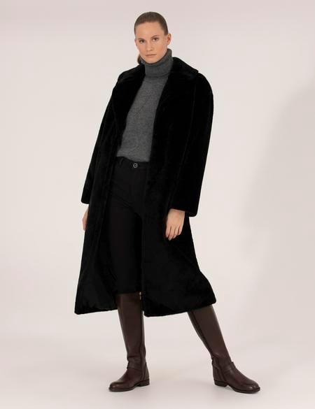 Siyah Oversize Kaban - 50259463003