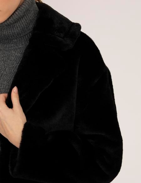 Siyah Oversize Kaban - 50259463003