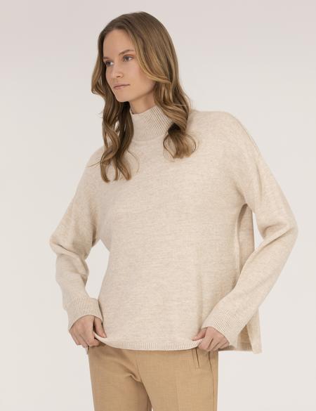 Krem Melanj Comfort Fit Basic Balıkçı Yaka Kazak - 50260244034