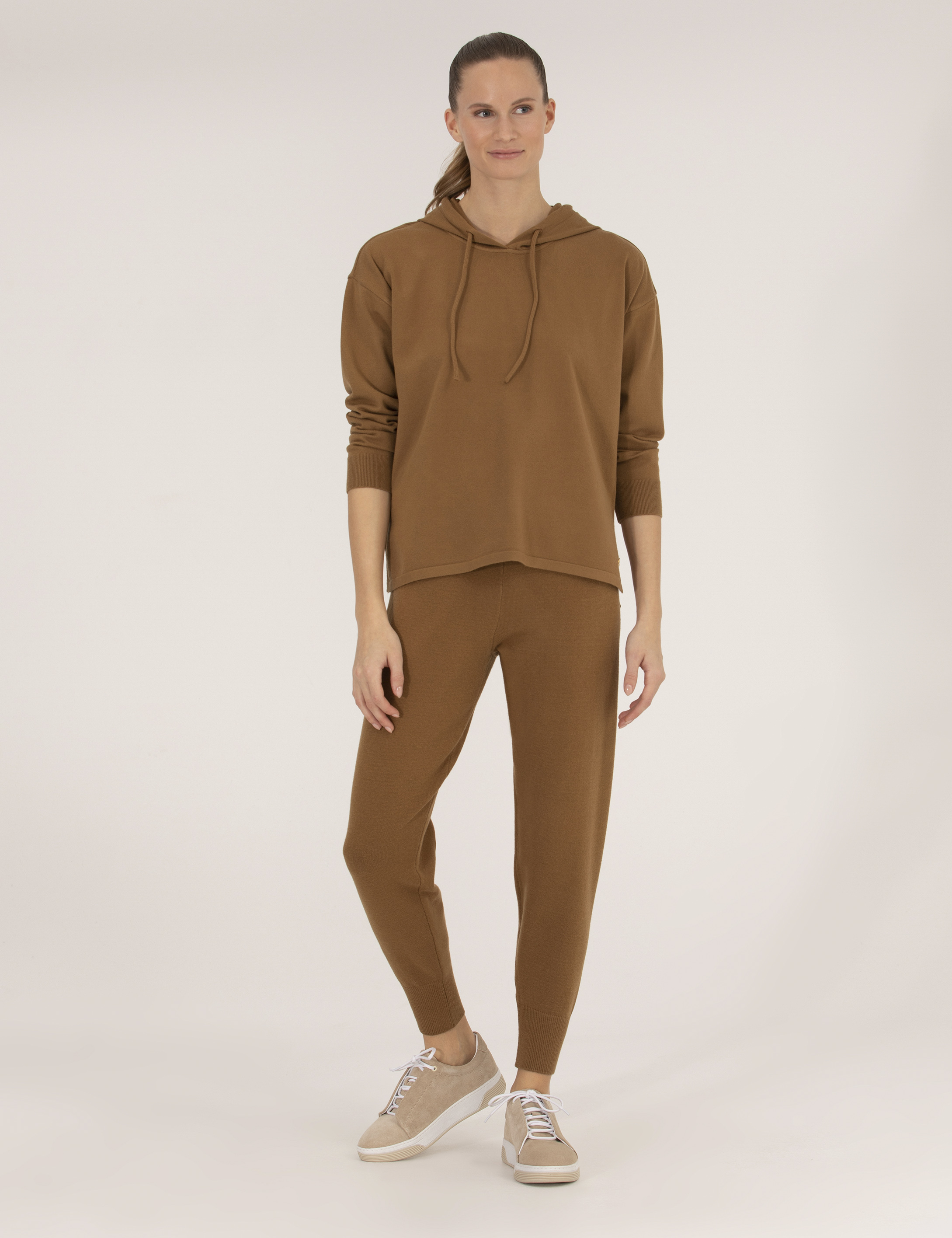 Pierre Cardin Camel Melanj Comfort Fit Kazak görsel 3