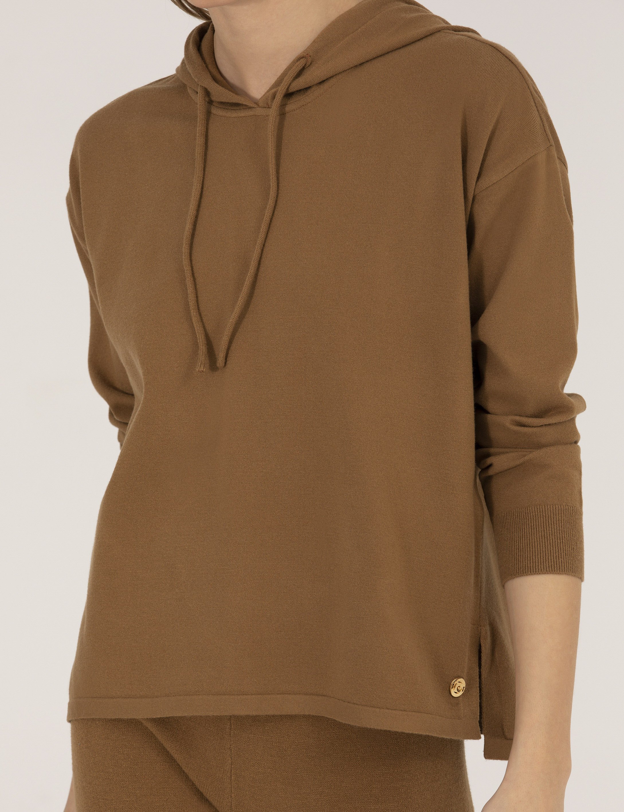 Pierre Cardin Camel Melanj Comfort Fit Kazak görsel 6