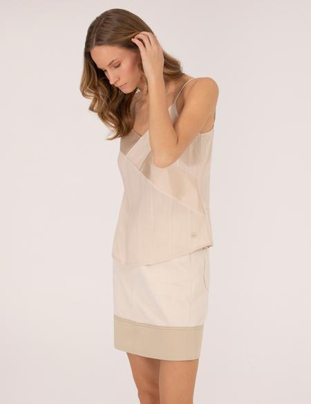 Bej Askılı Regular Fit Bluz - 50262565022