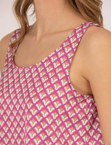 Fuşya Regular Fit Bluz - 50262566010