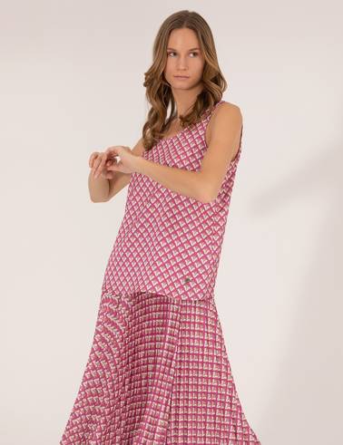 Fuşya Regular Fit Bluz
