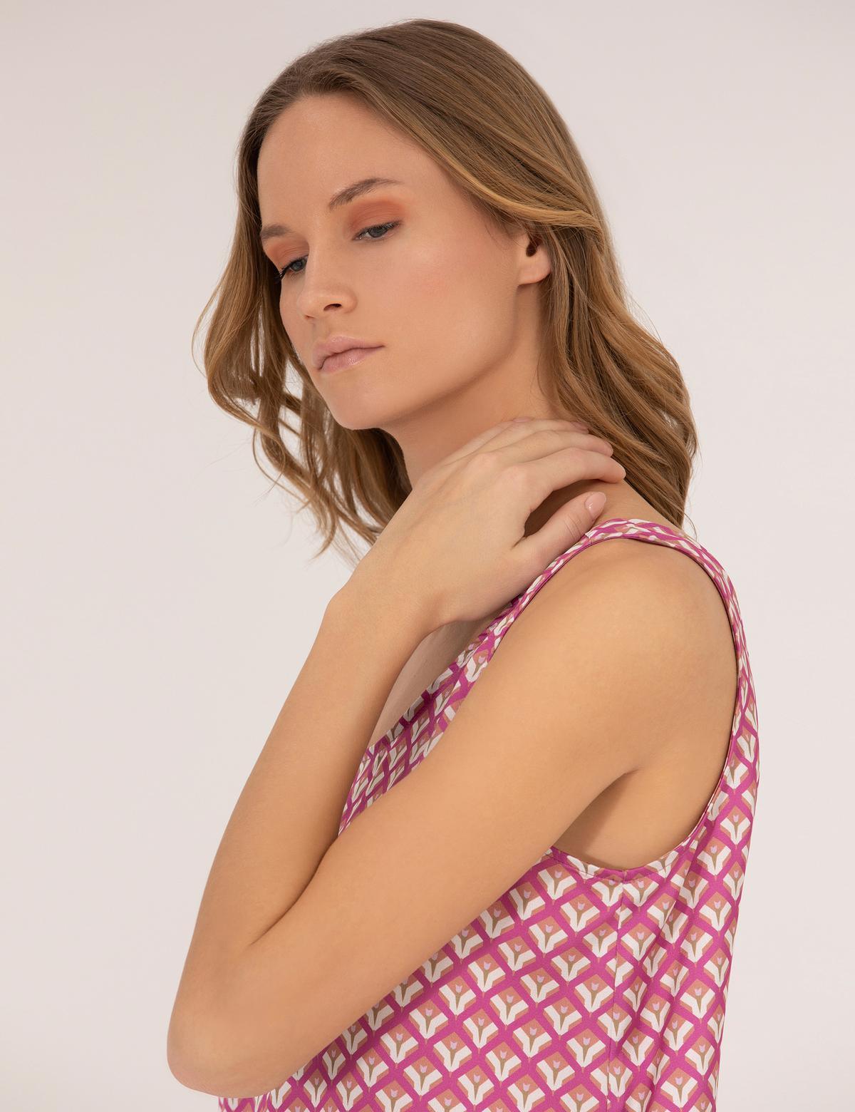 Fuşya Regular Fit Bluz - 50262566010