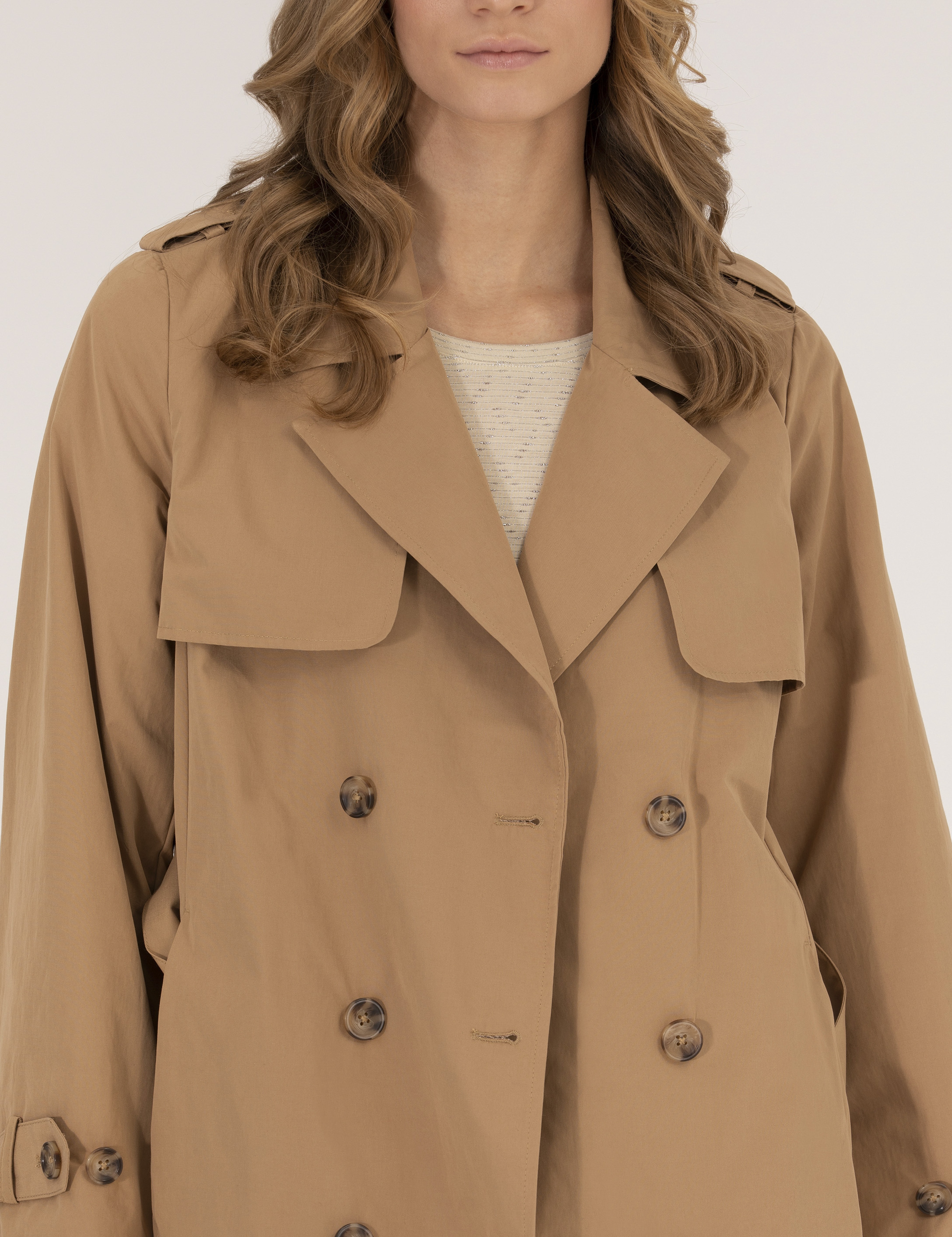 Camel Oversize Trençkot