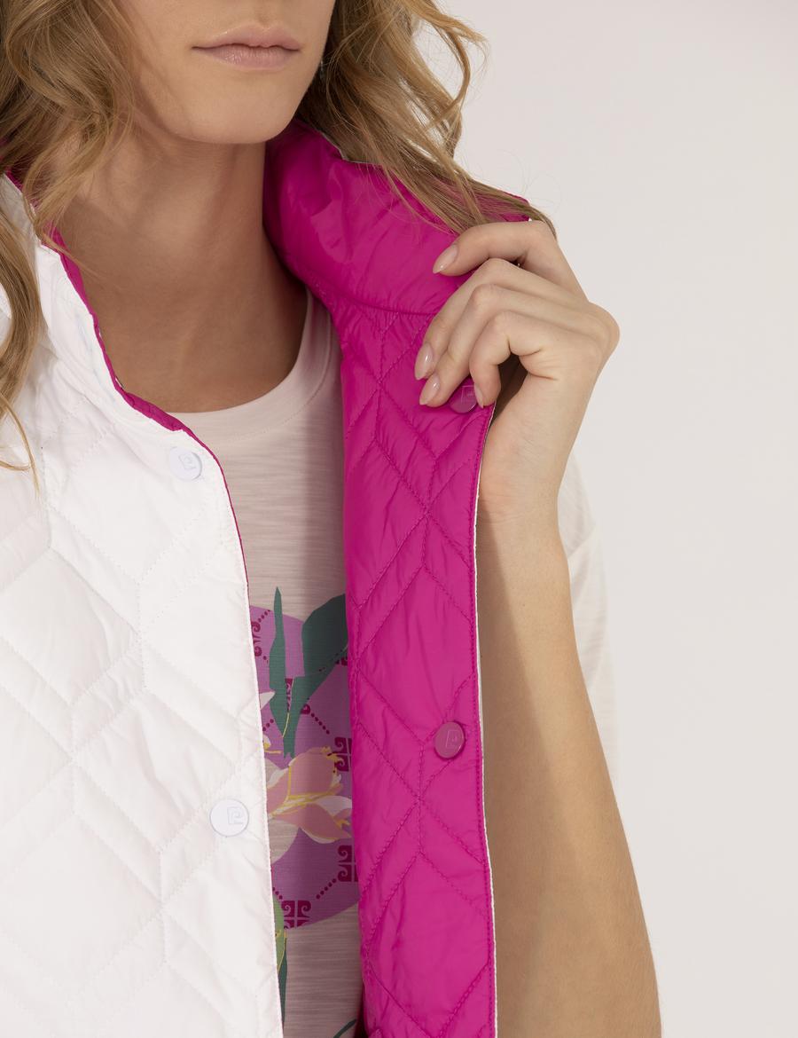 Beyaz Standart Fit Yelek