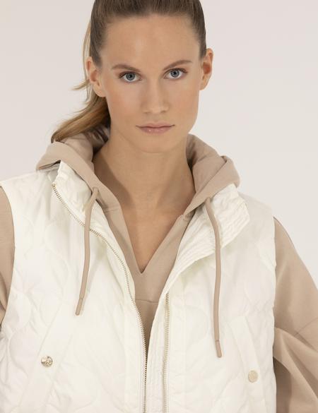 Ekru Crop Top Yelek - 50263126047