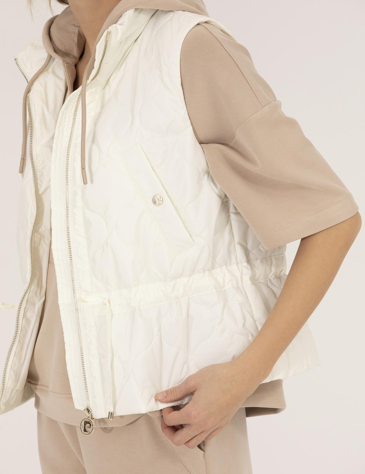 Ekru Crop Top Yelek - 50263126047