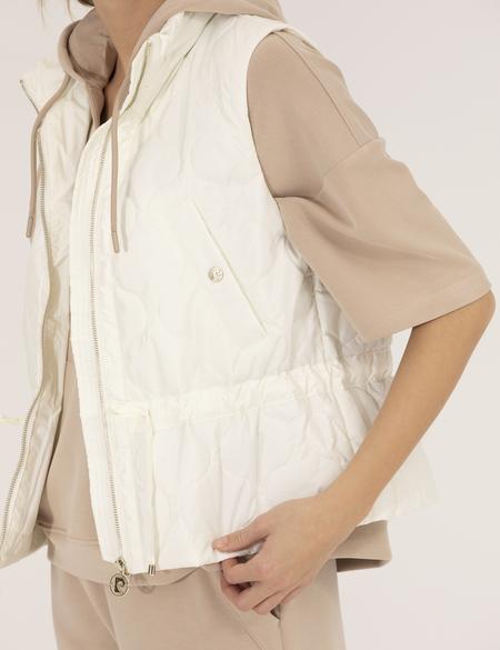 Ekru Crop Top Yelek - 50263126047