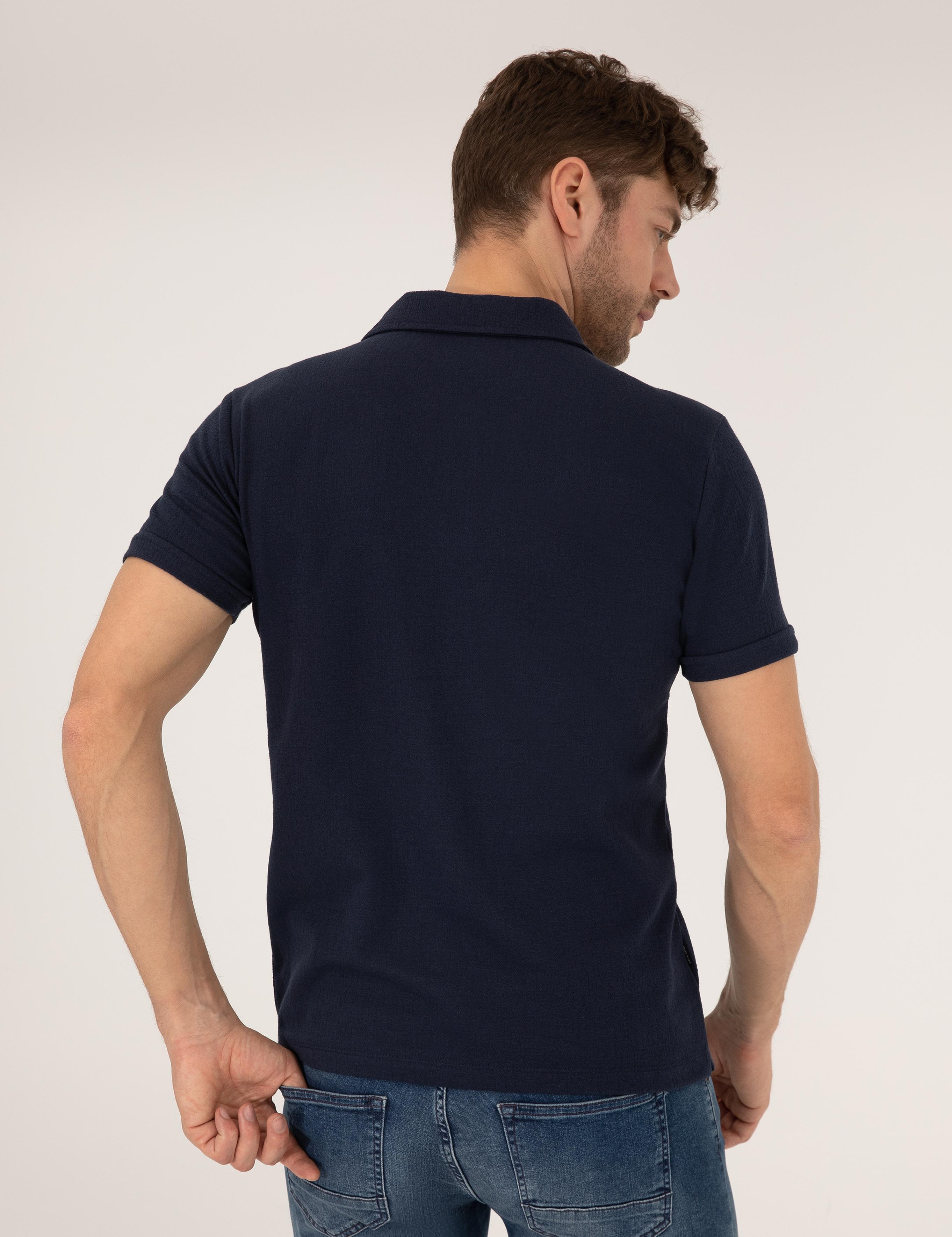 Lacivert Slim Fit Tişört