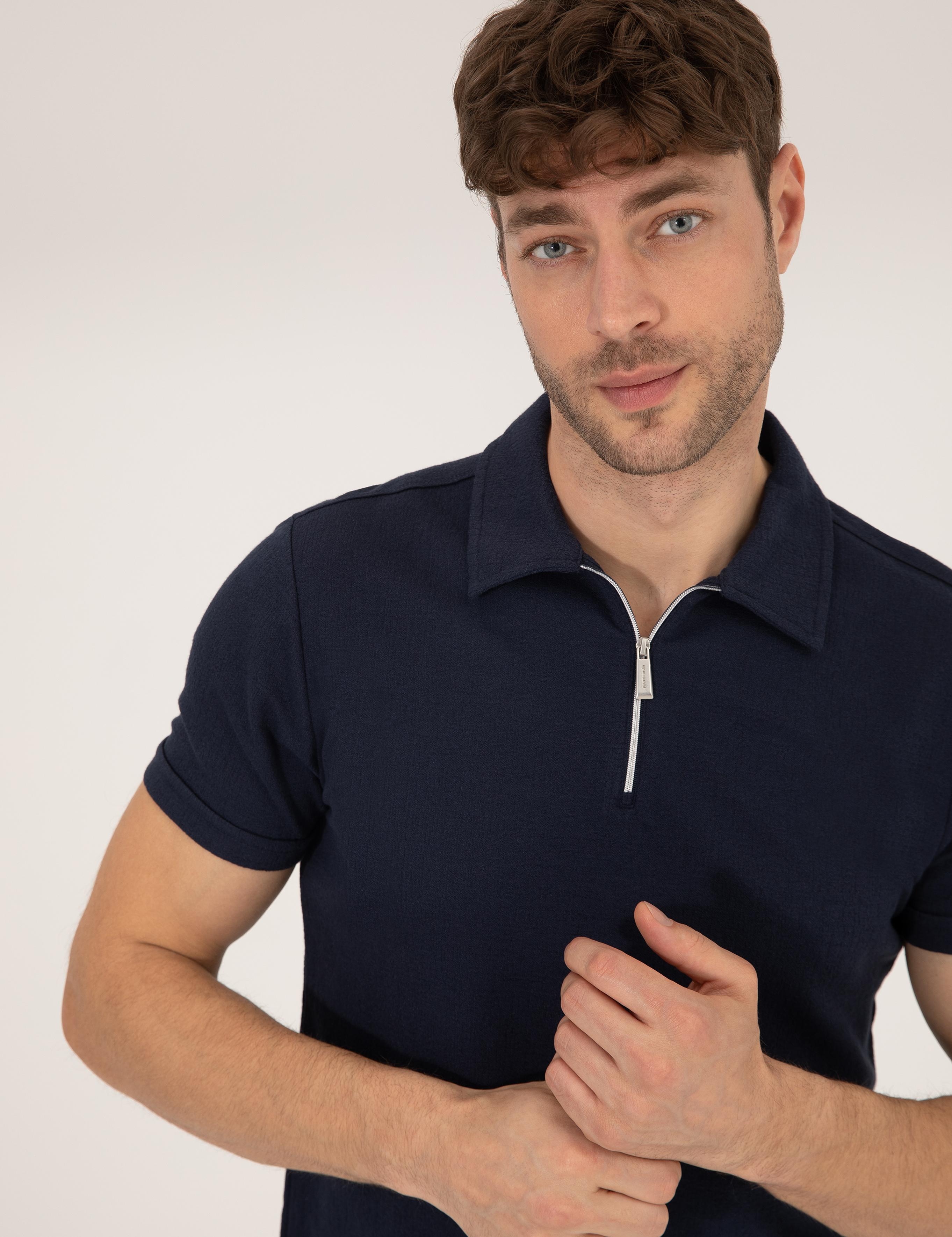 Lacivert Slim Fit Tişört