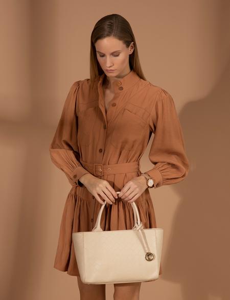 Bej Omuz Çantası - 50260659002