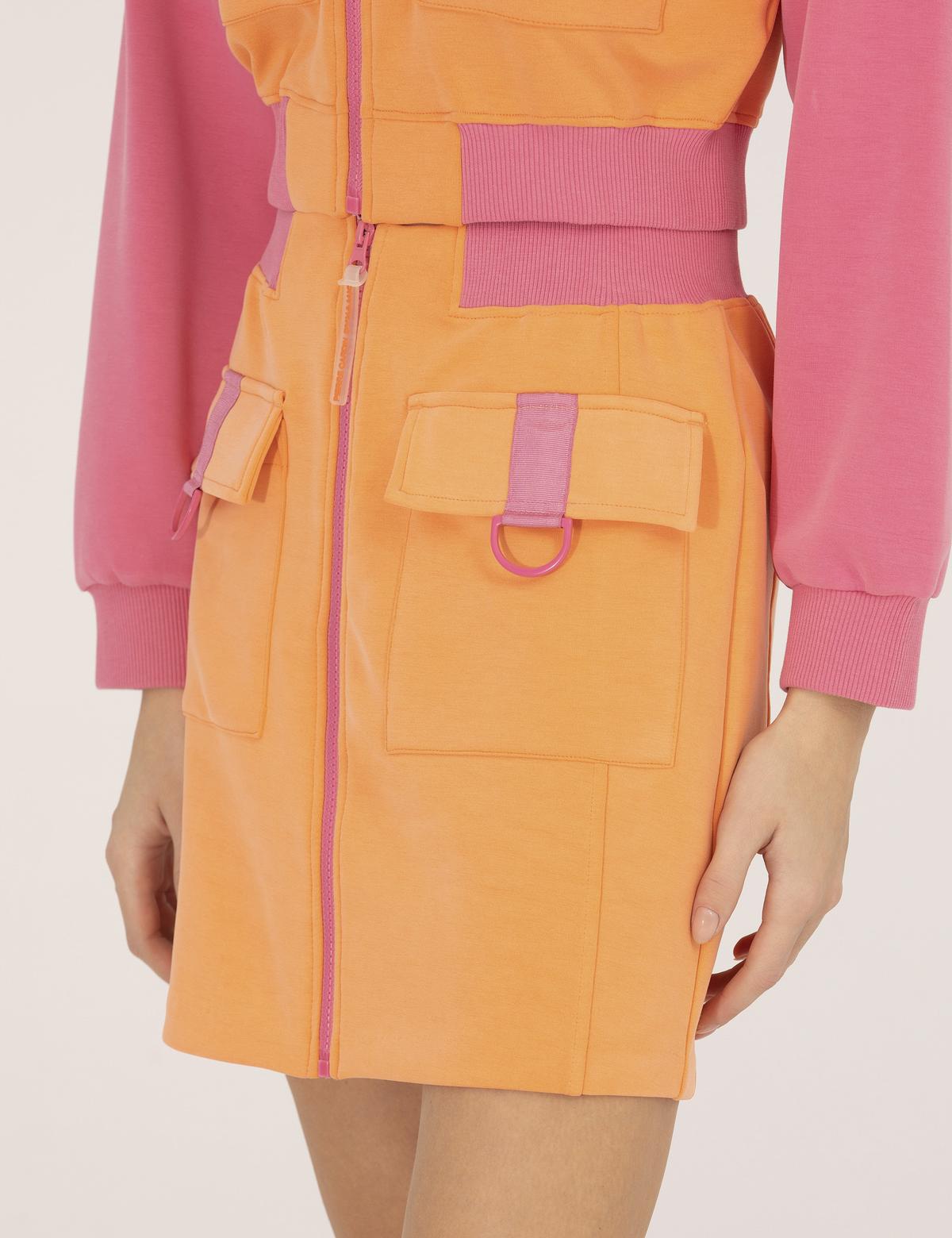 Turuncu A Kesim Örme Etek - 50262357005