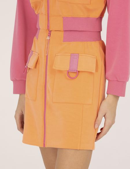 Turuncu A Kesim Örme Etek - 50262357005