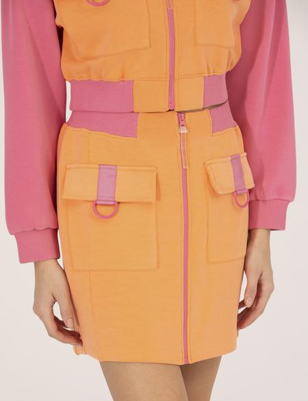 Turuncu A Kesim Örme Etek - 50262357005