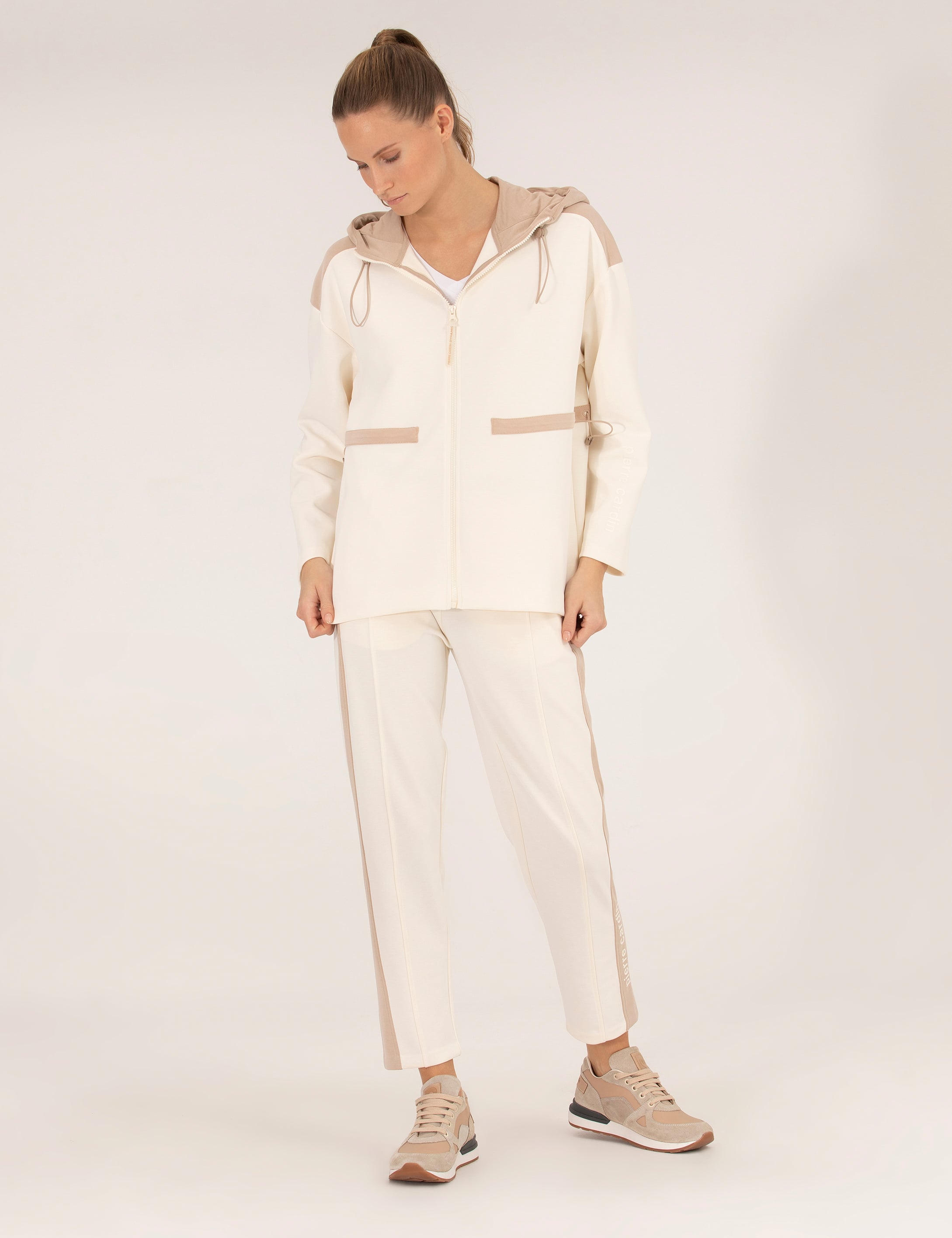 Ekru Regular Fit Eşofman Altı