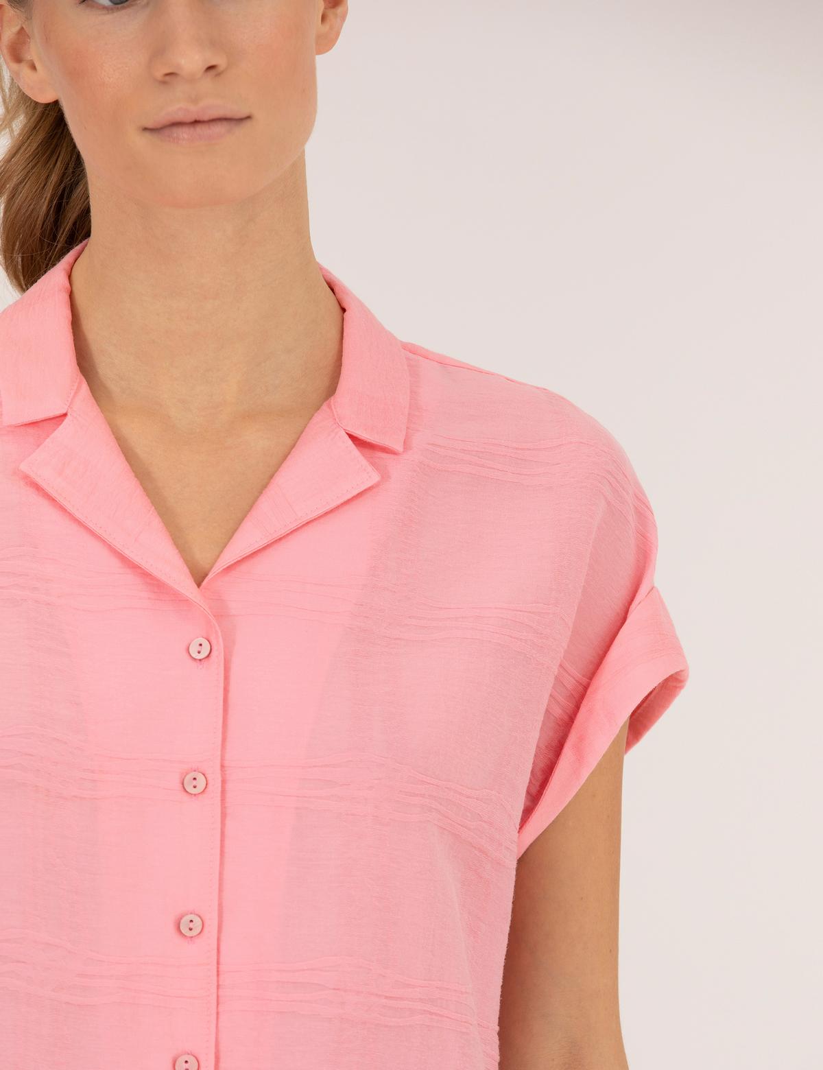 Pembe Comfort Fit Kısa Kollu Gömlek - 50262504017