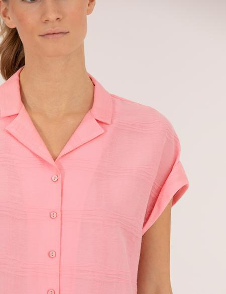 Pembe Comfort Fit Kısa Kollu Gömlek - 50262504017