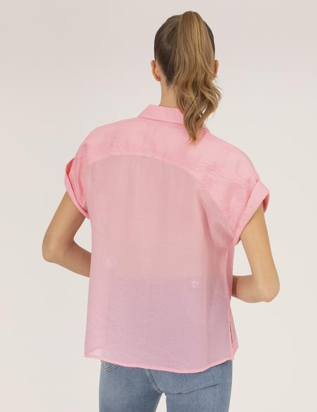 Pembe Comfort Fit Kısa Kollu Gömlek - 50262504017