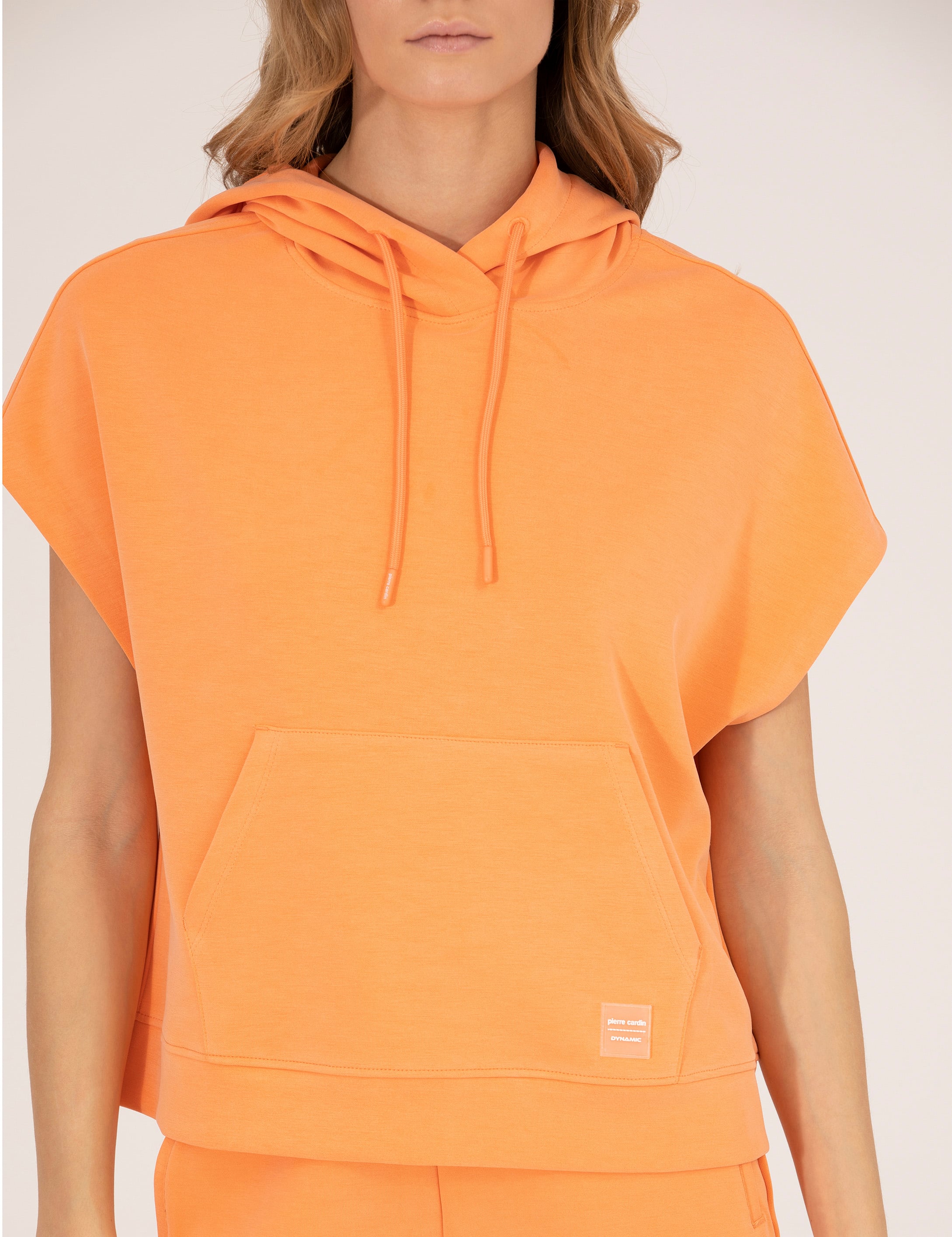 Turuncu Comfort Fit Kapüşonlu Sweatshirt