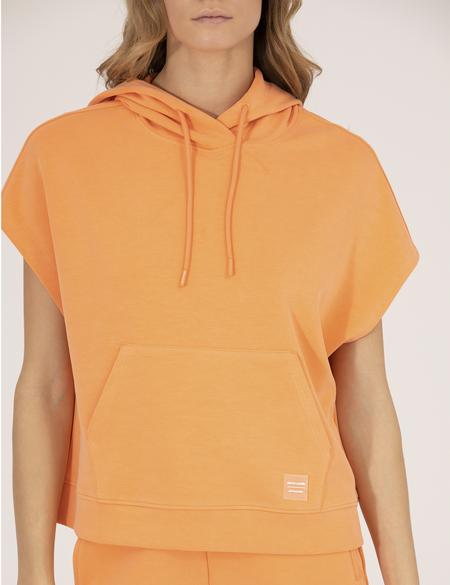 Turuncu Comfort Fit Kapüşonlu Sweatshirt - 50262508028
