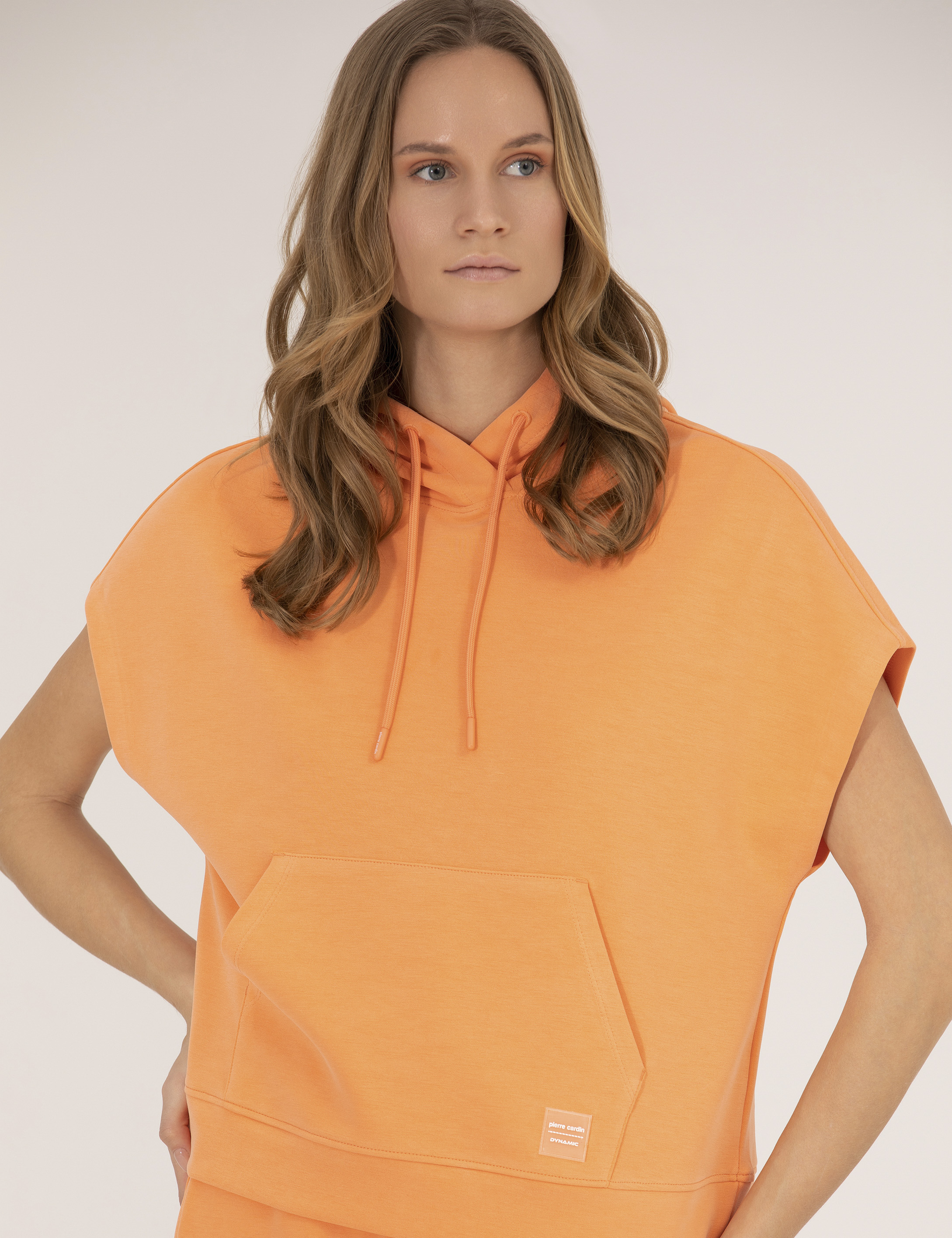 Turuncu Comfort Fit Kapüşonlu Sweatshirt - Image 3