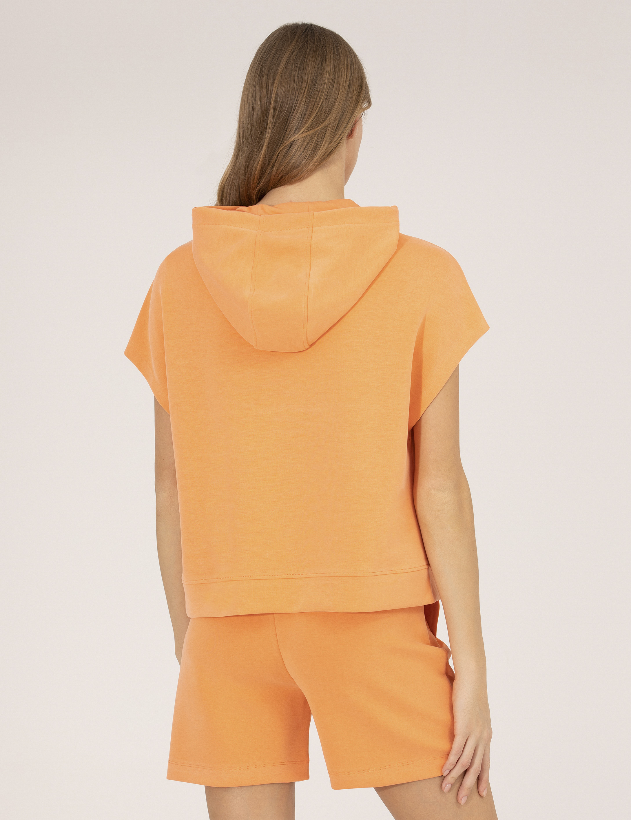 Turuncu Comfort Fit Kapüşonlu Sweatshirt - Image 5