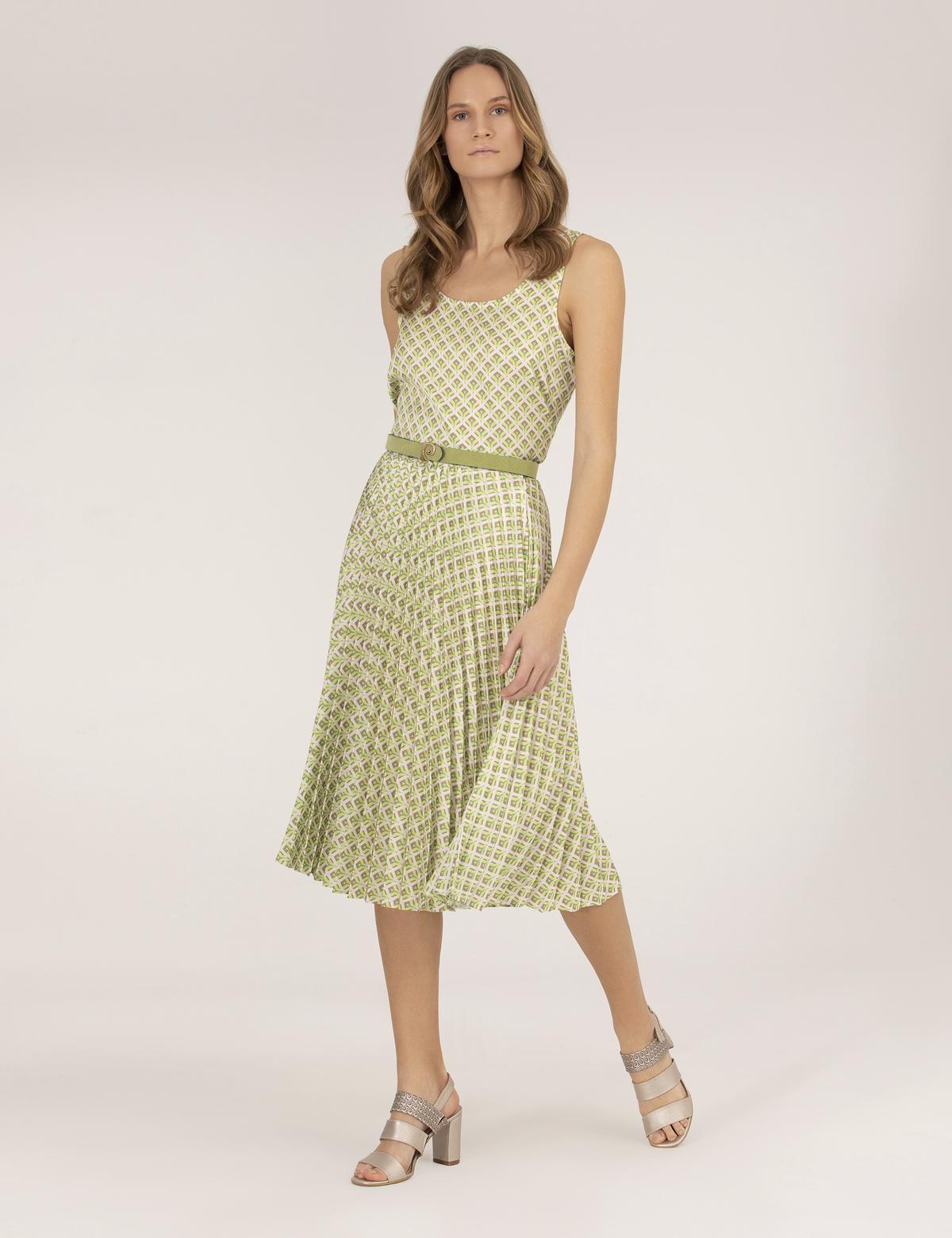 Yeşil Regular Fit Kolsuz Bluz - 50262566017