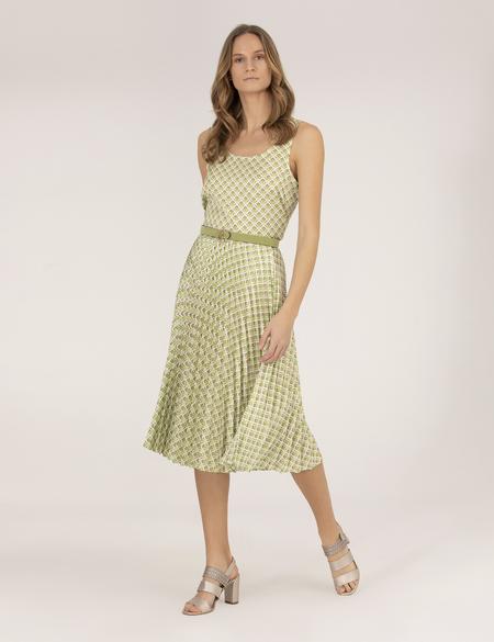 Yeşil Regular Fit Kolsuz Bluz - 50262566017