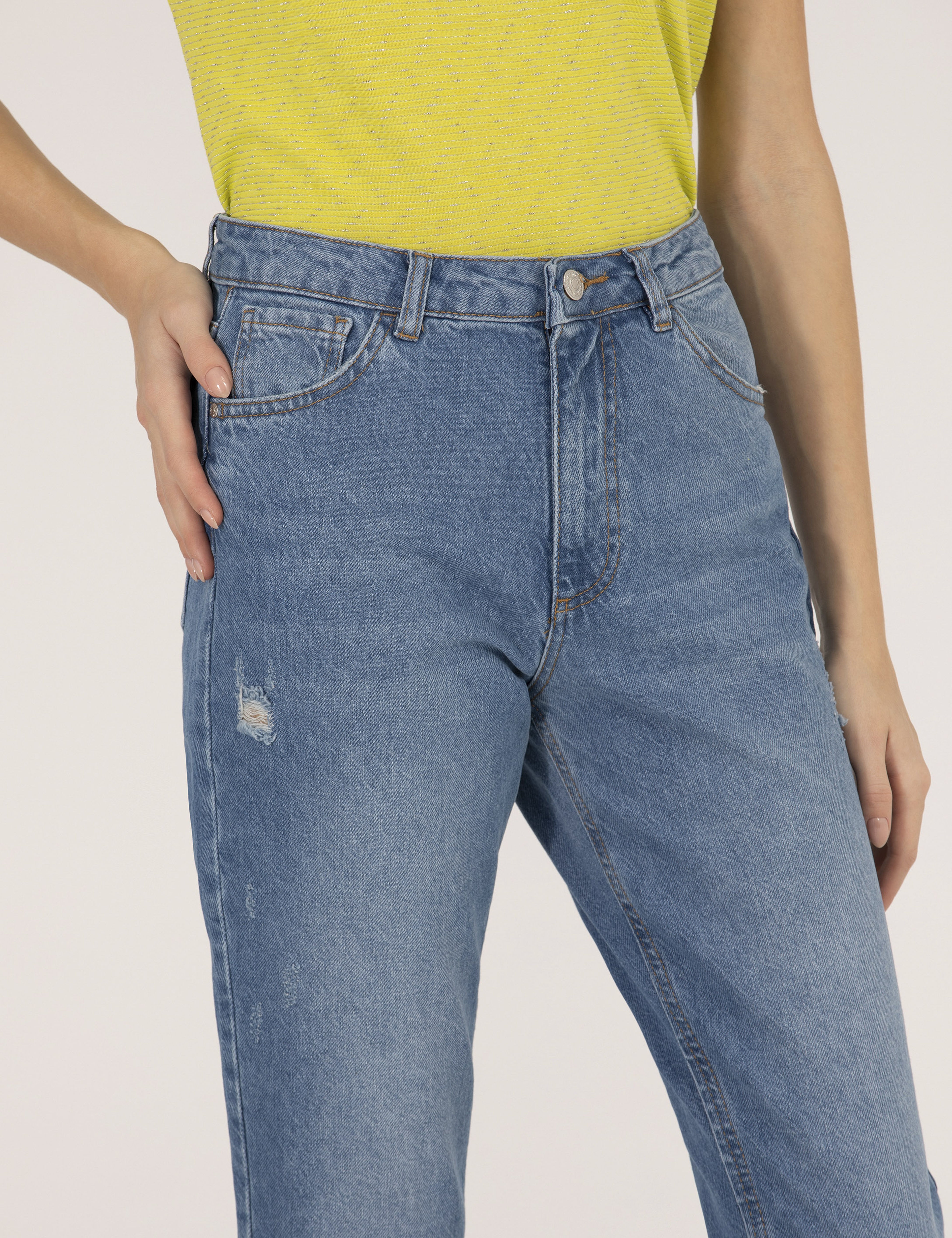 Mavi Mom Fit Jean Pantolon - Image 6