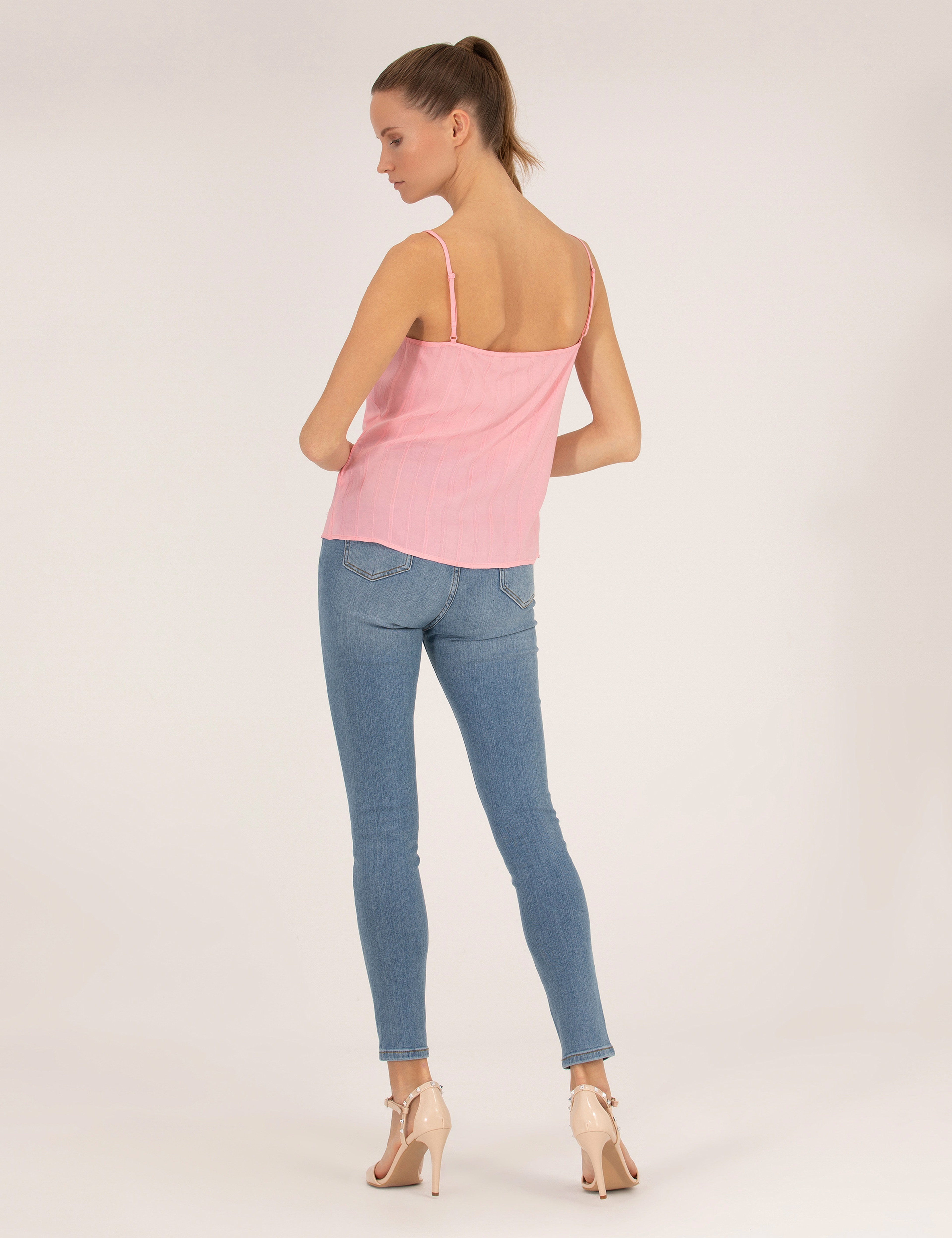 Açık Mavi Skinny Fit Jean Pantolon - Image 4