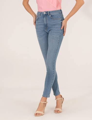 Açık Mavi Skinny Fit Jean Pantolon