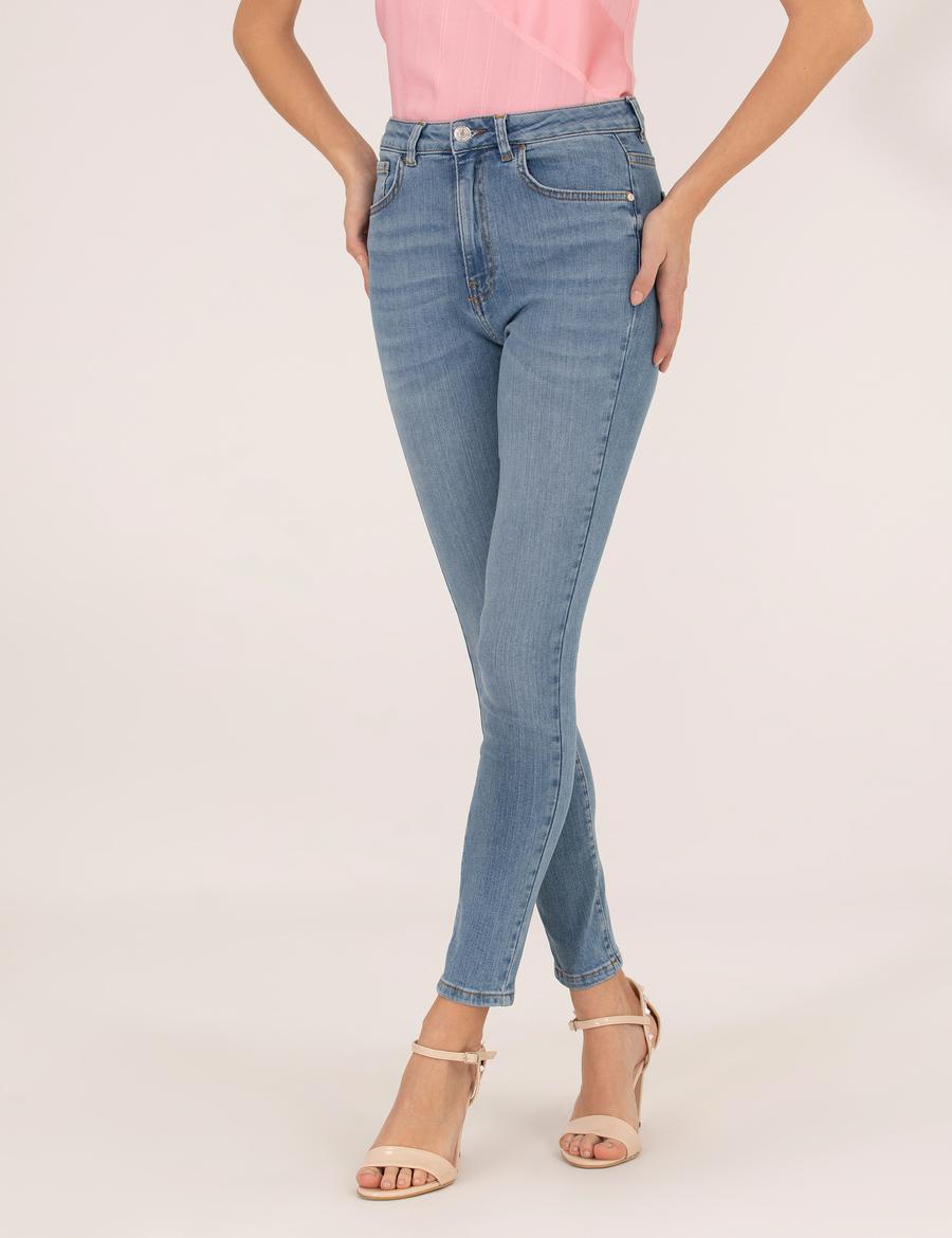 Açık Mavi Skinny Fit Jean Pantolon