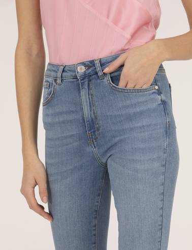 Açık Mavi Skinny Fit Jean Pantolon