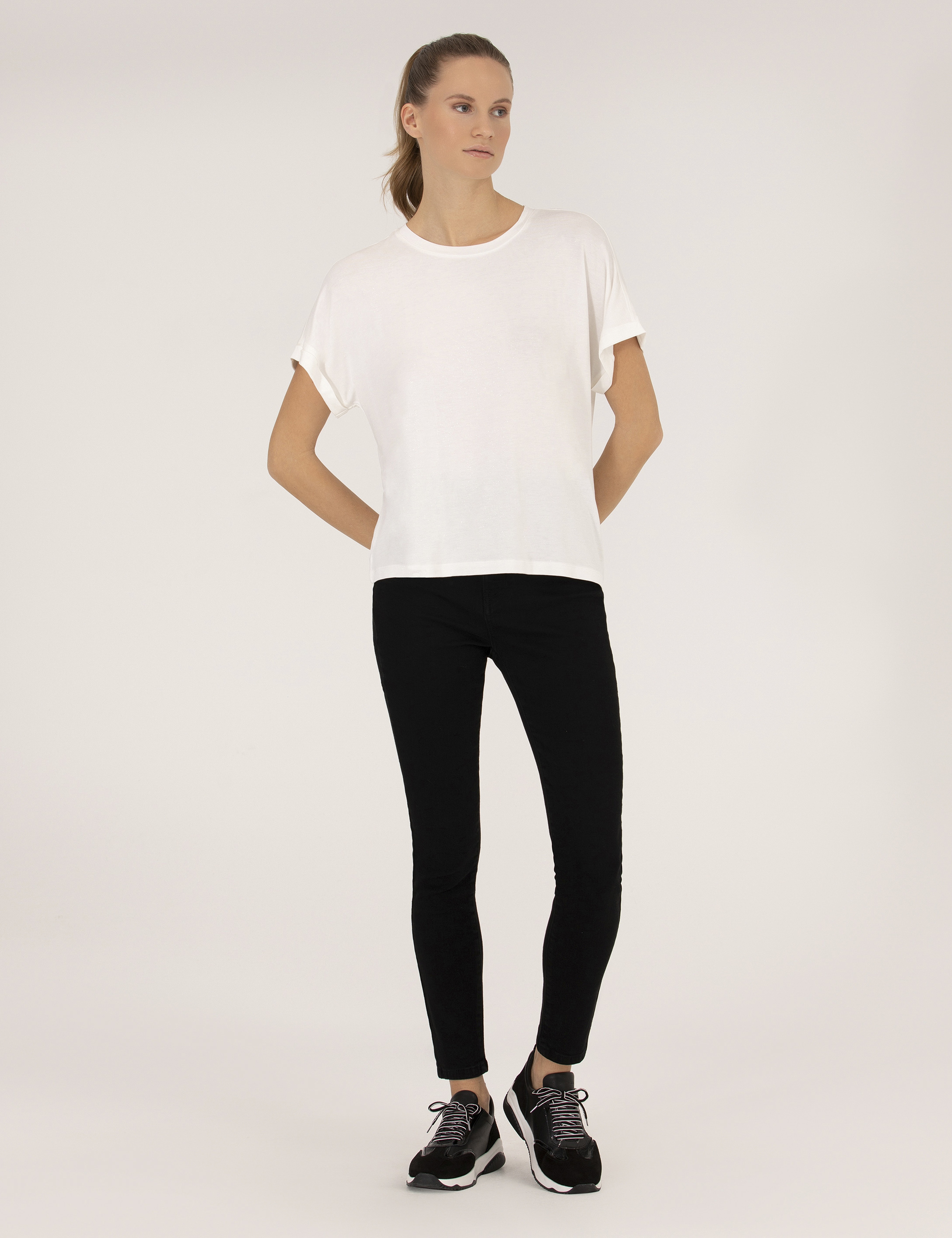Siyah Skinny Fit Jean Pantolon - Image 1