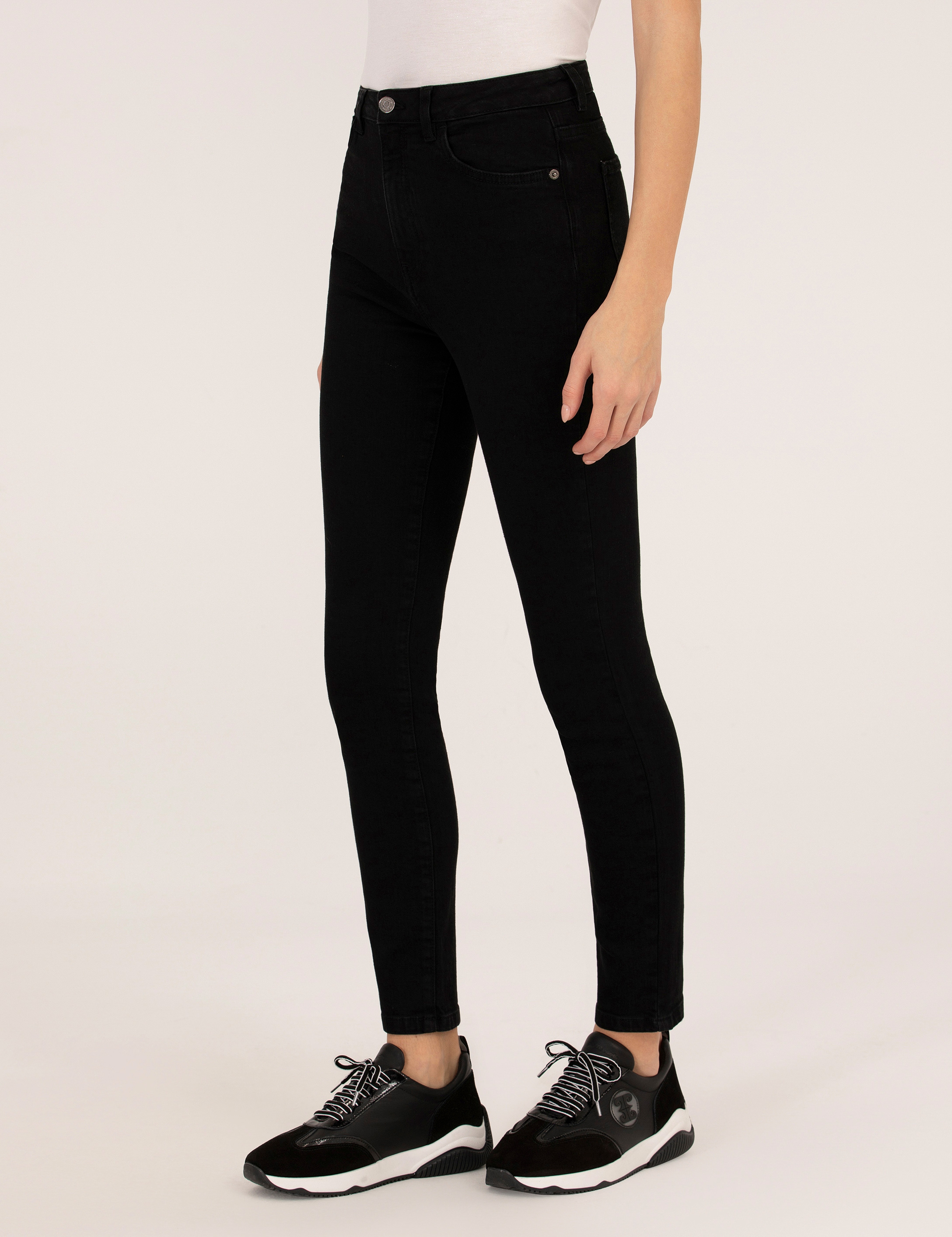 Siyah Skinny Fit Jean Pantolon - Image 2