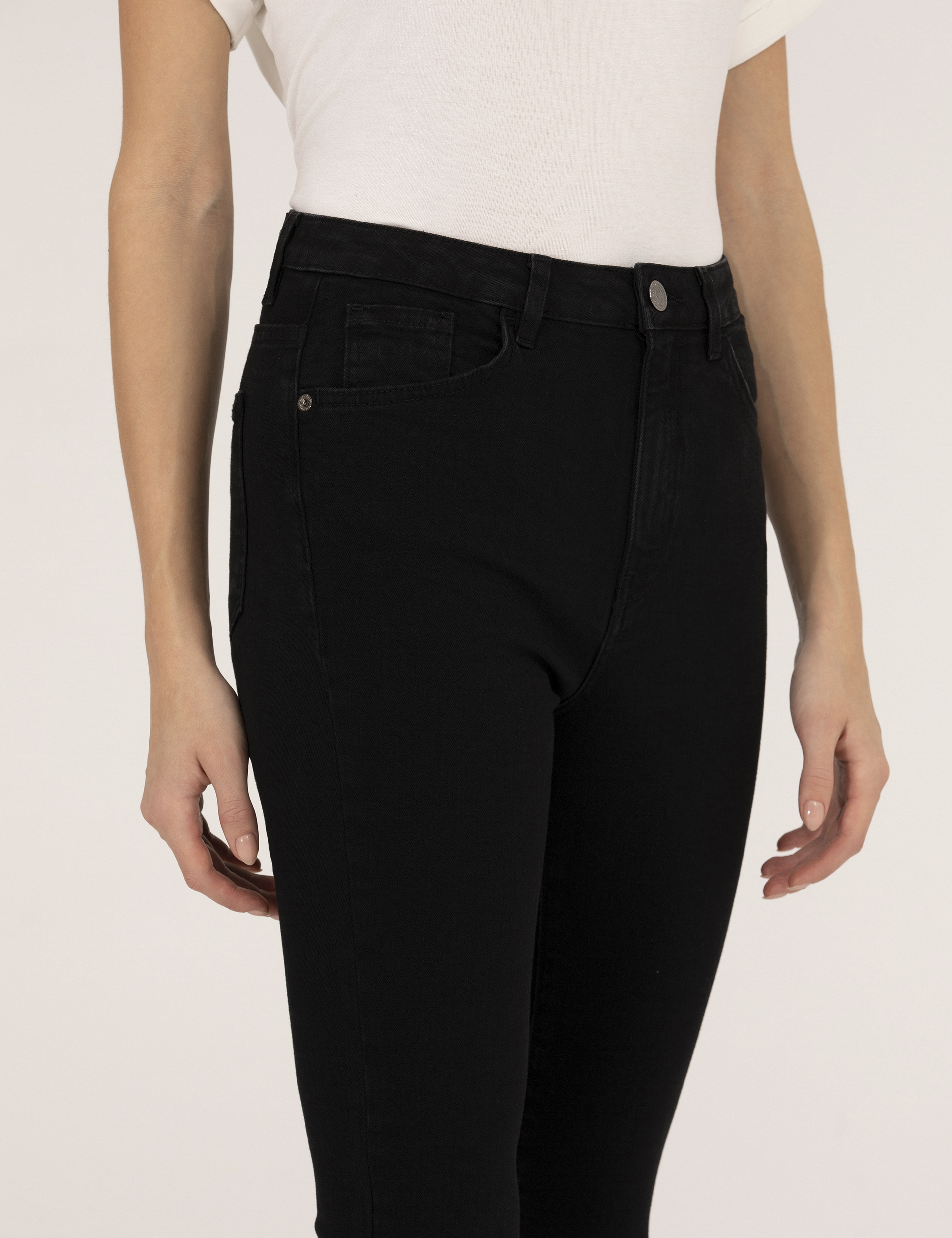 Siyah Skinny Fit Jean Pantolon - Image 5