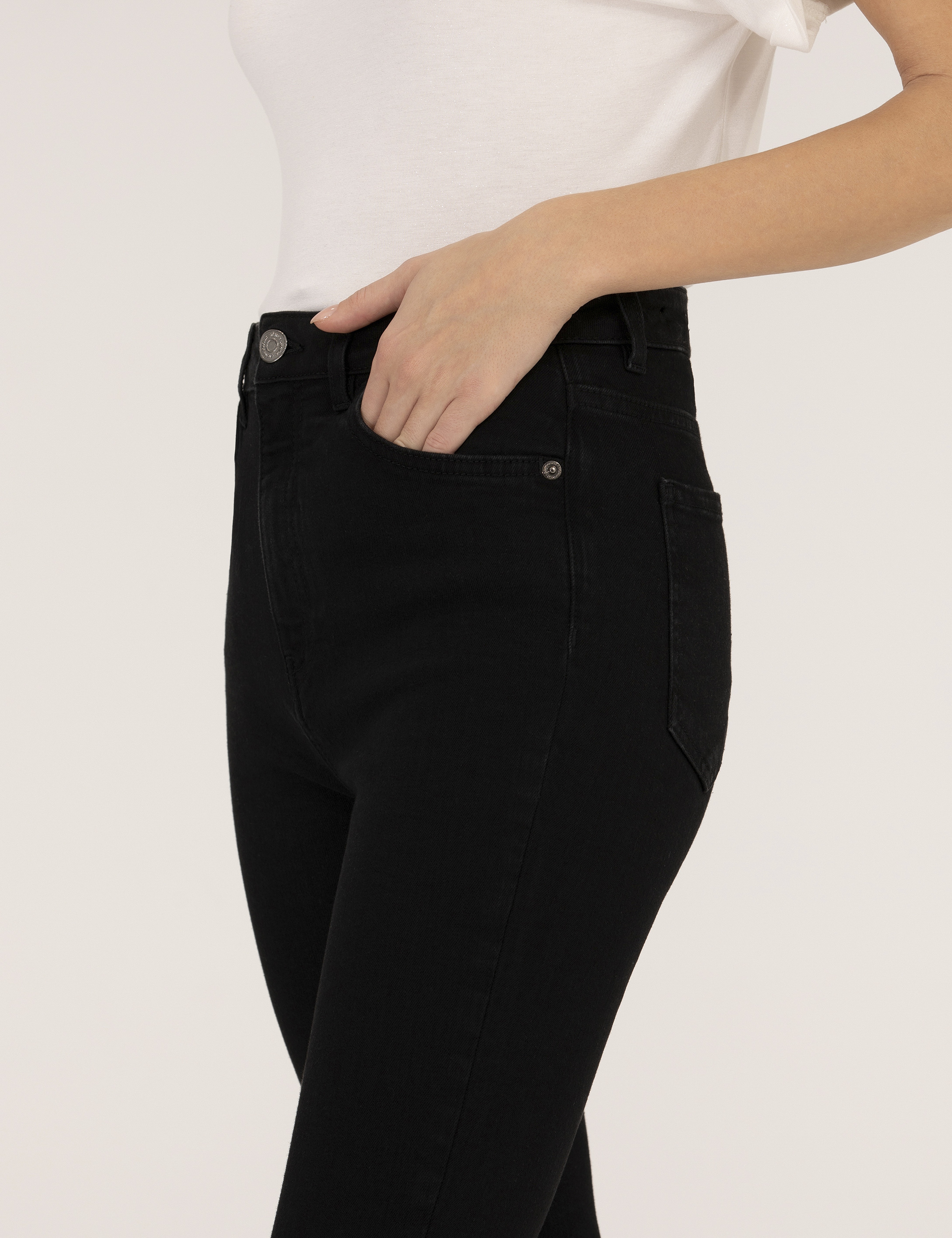 Siyah Skinny Fit Jean Pantolon - Image 6