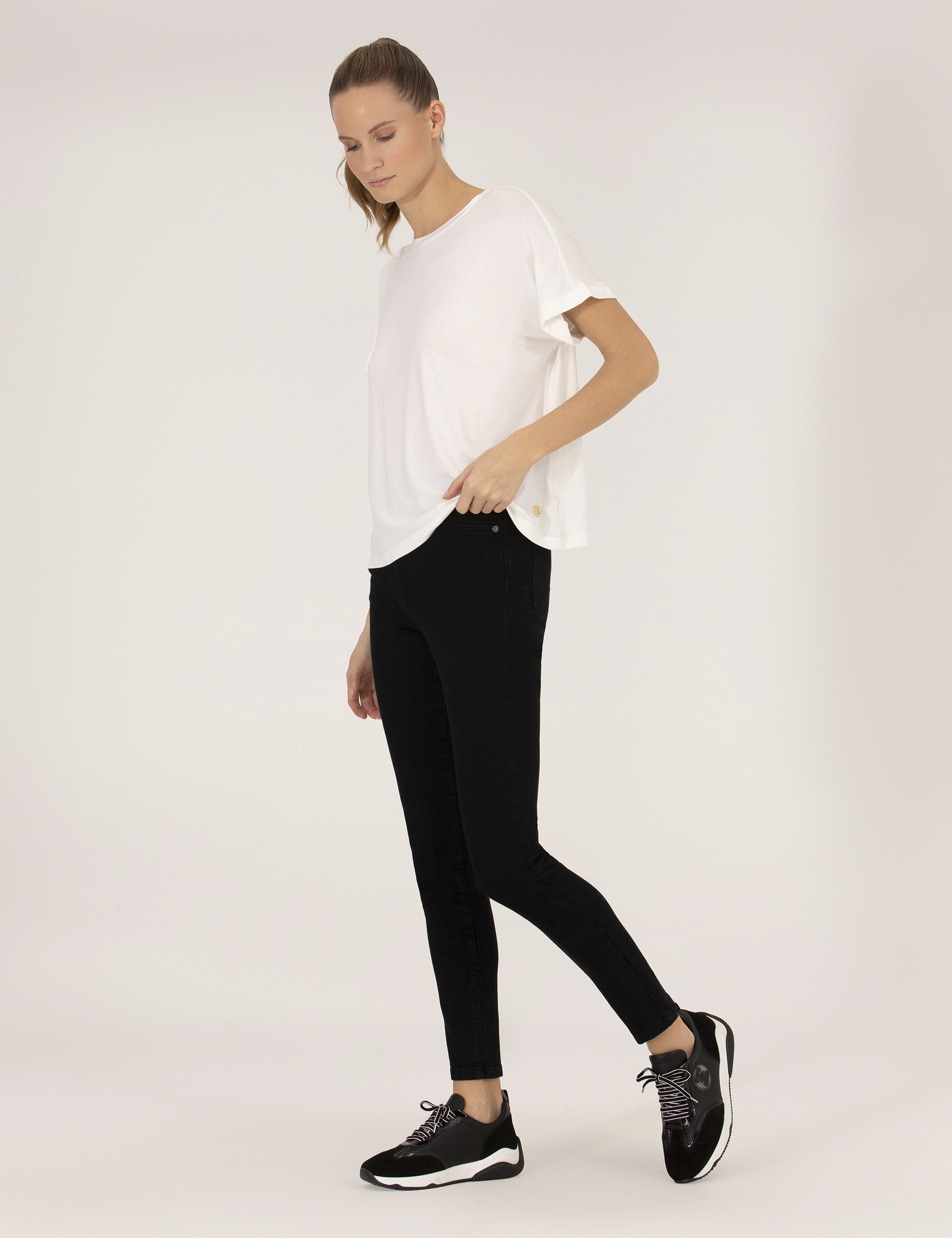 Siyah Skinny Fit Jean Pantolon - Image 3