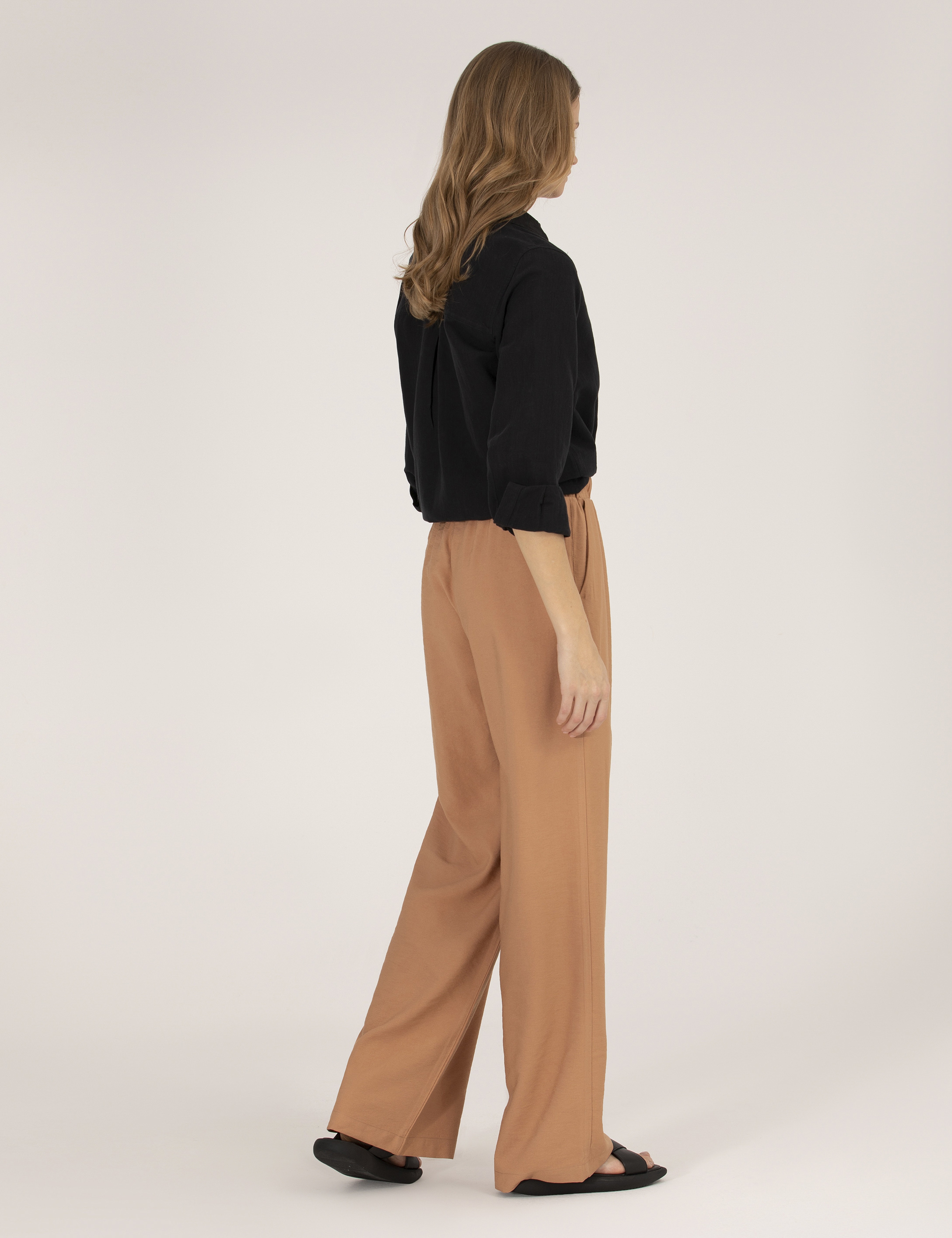 Kahverengi Loose Fit Pantolon - Image 4