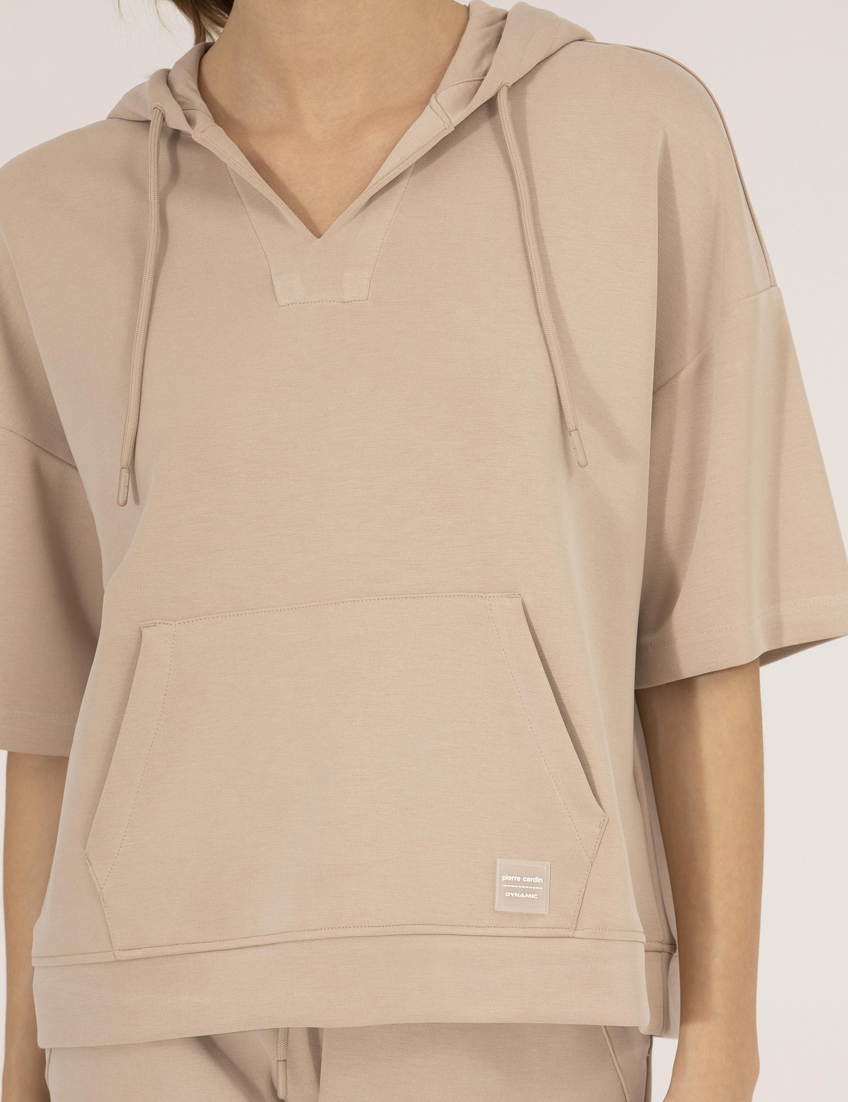 Kum Comfort Fit Kapüşonlu Sweatshirt