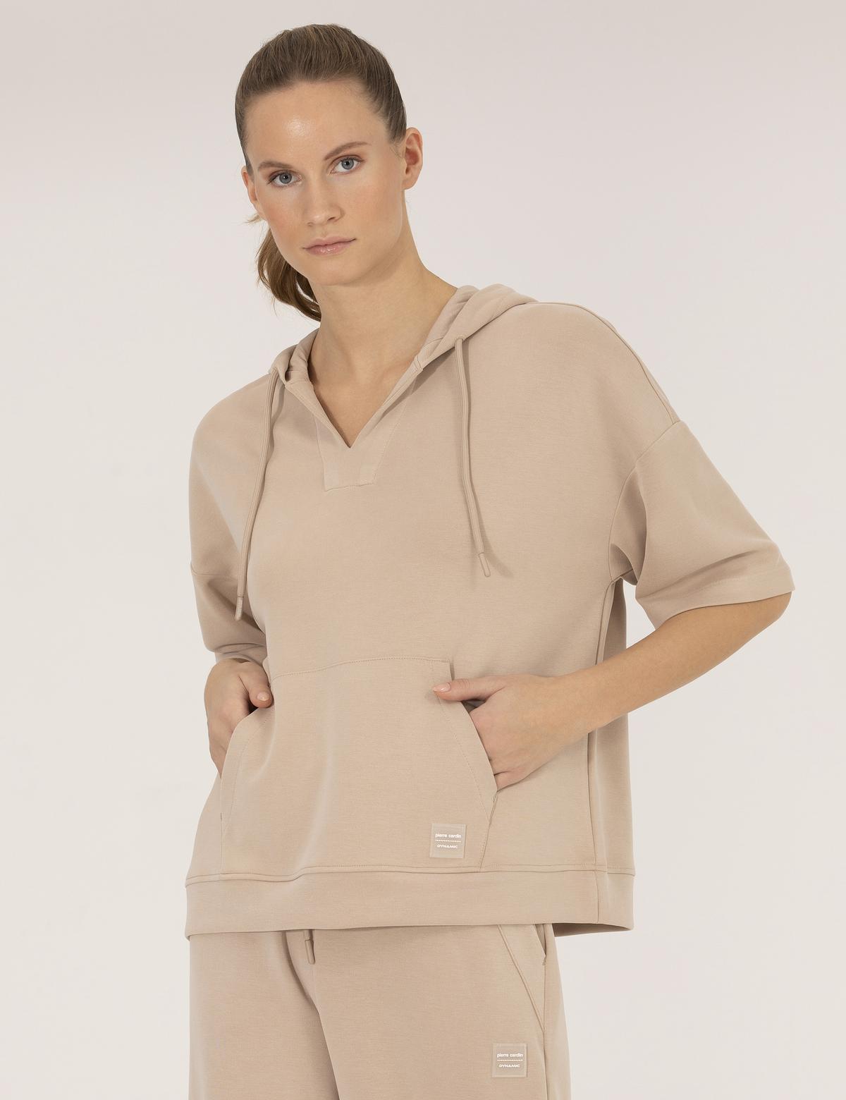 Kum Comfort Fit Kapüşonlu Sweatshirt - 50263326005