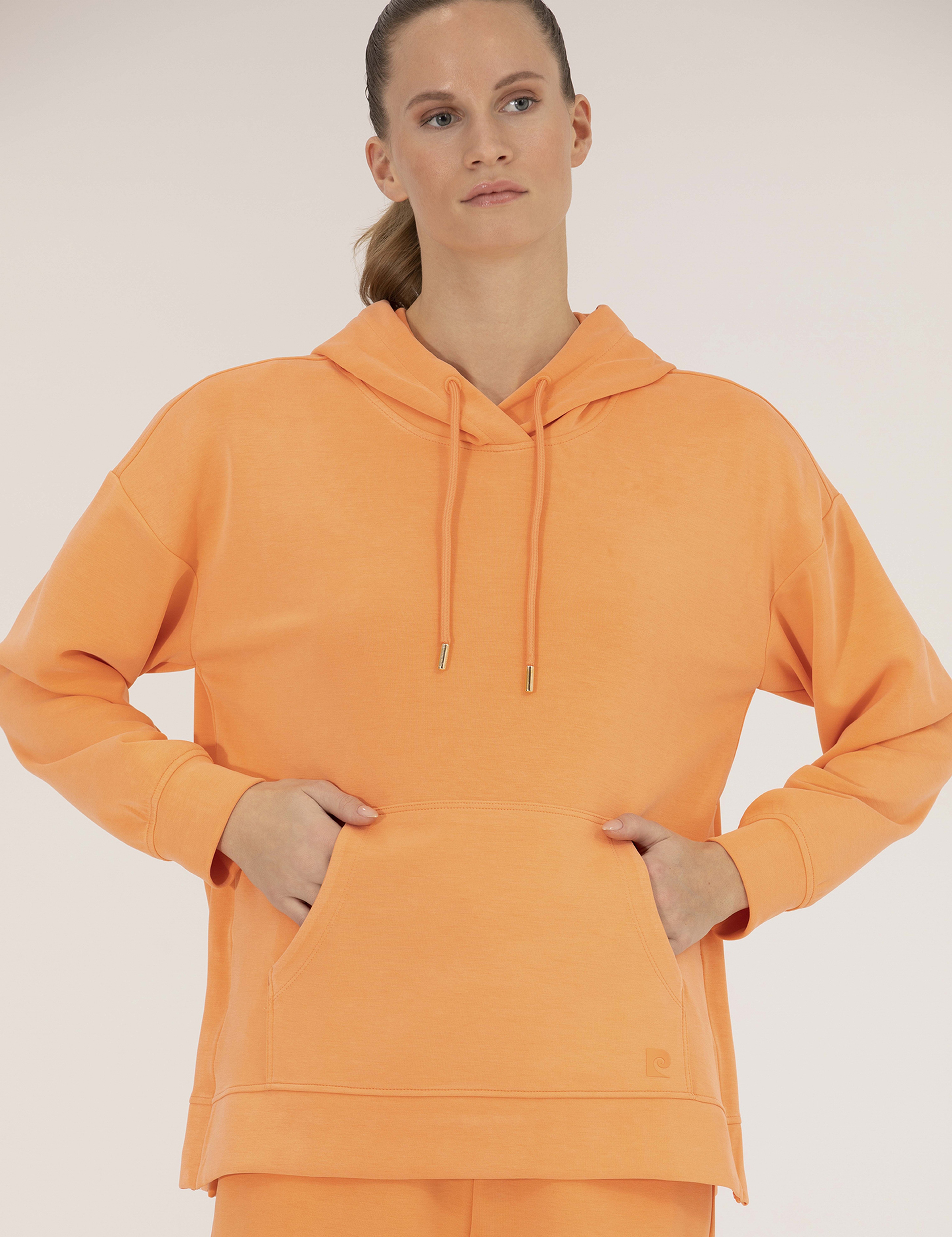 Turuncu Comfort Fit Kapüşonlu Sweatshirt - Image 3