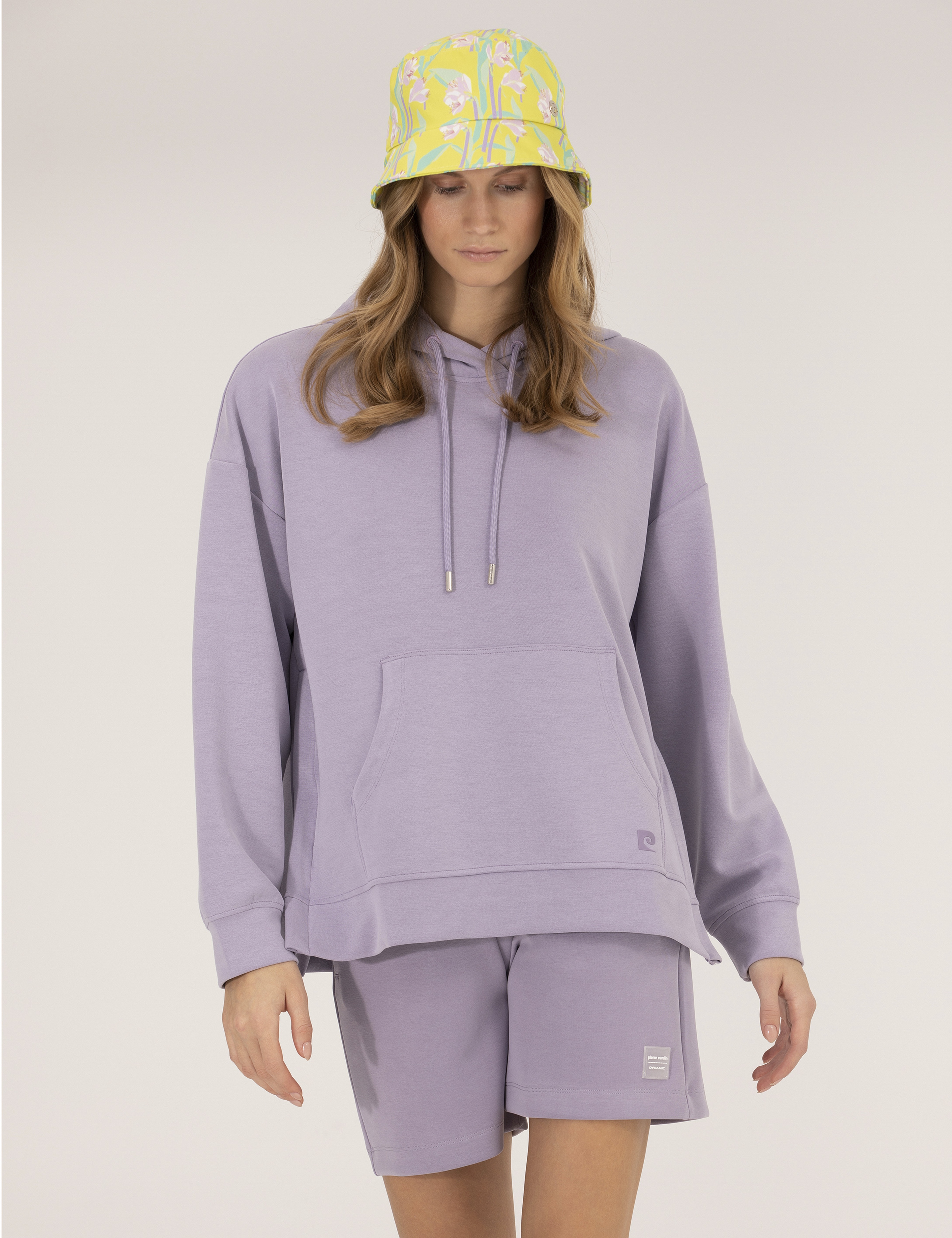 Lila Comfort Fit Kapüşonlu Sweatshirt - Image 1