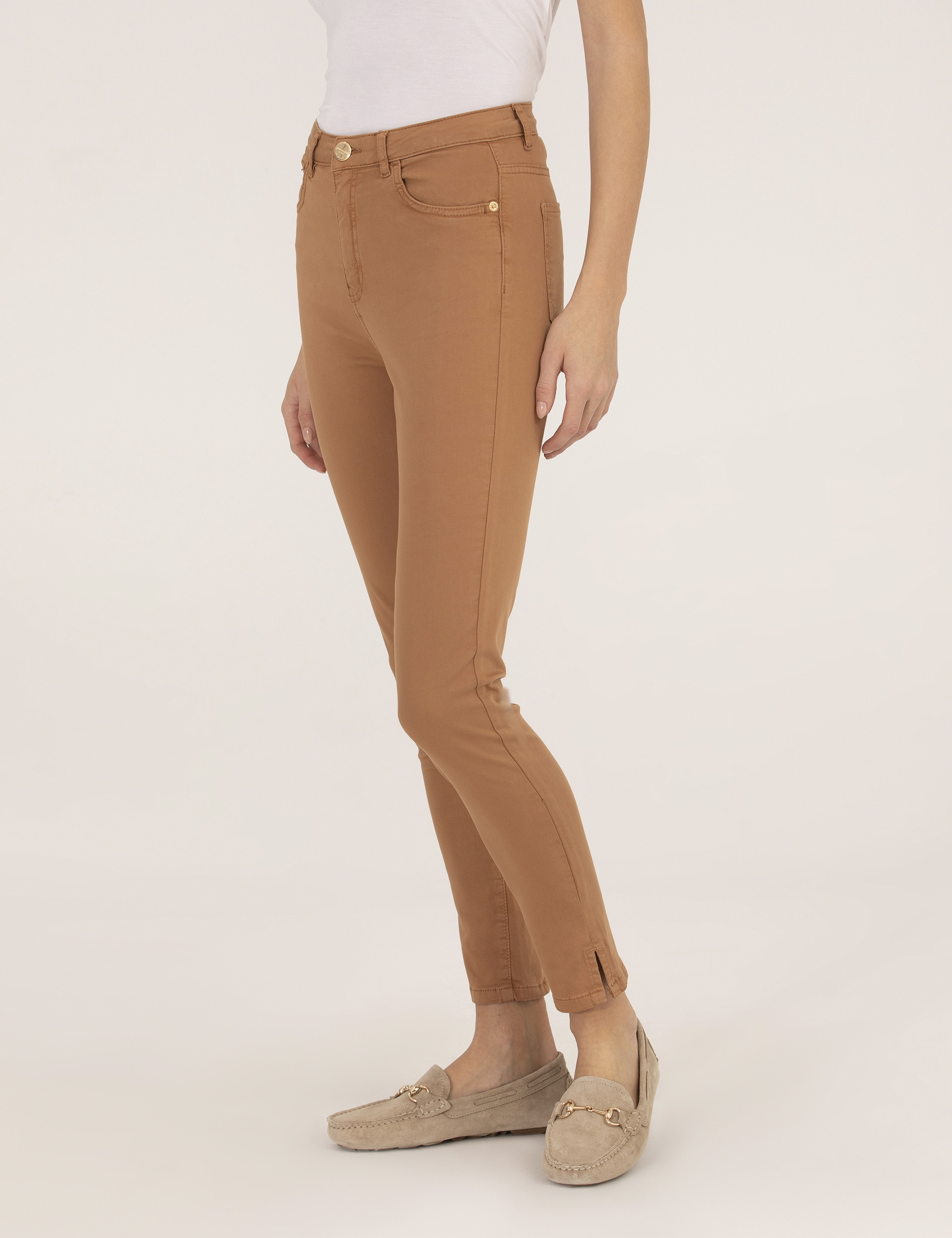 Kahverengi Skinny Fit Pantolon