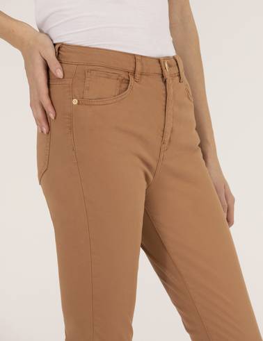 Kahverengi Skinny Fit Pantolon