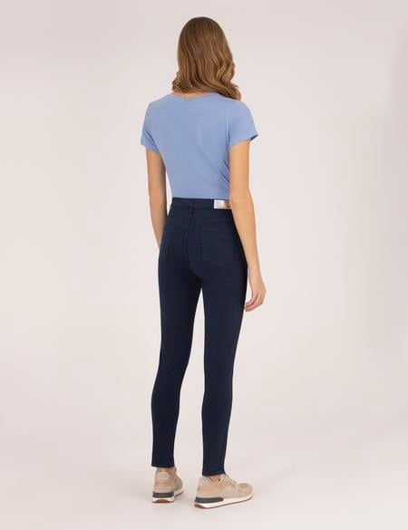 Lacivert Skinny Fit Kanvas Pantolon - 50263983052