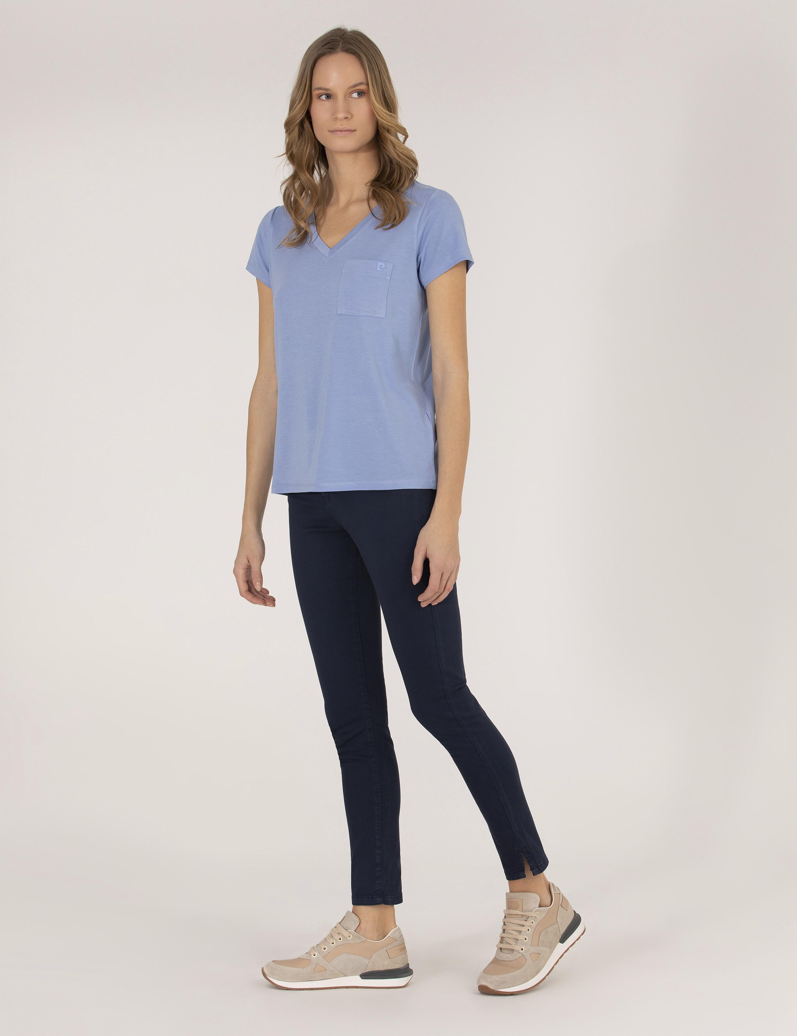 Lacivert Skinny Fit Kanvas Pantolon