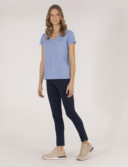 Lacivert Skinny Fit Kanvas Pantolon - 50263983052